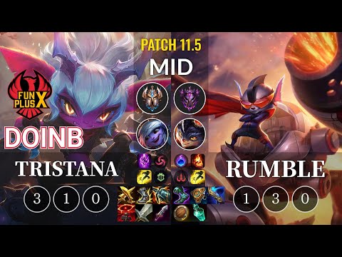 FPX Doinb Tristana vs Rumble Mid - KR Patch 11.5