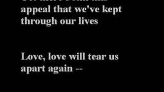 love will tear us apart by the cure