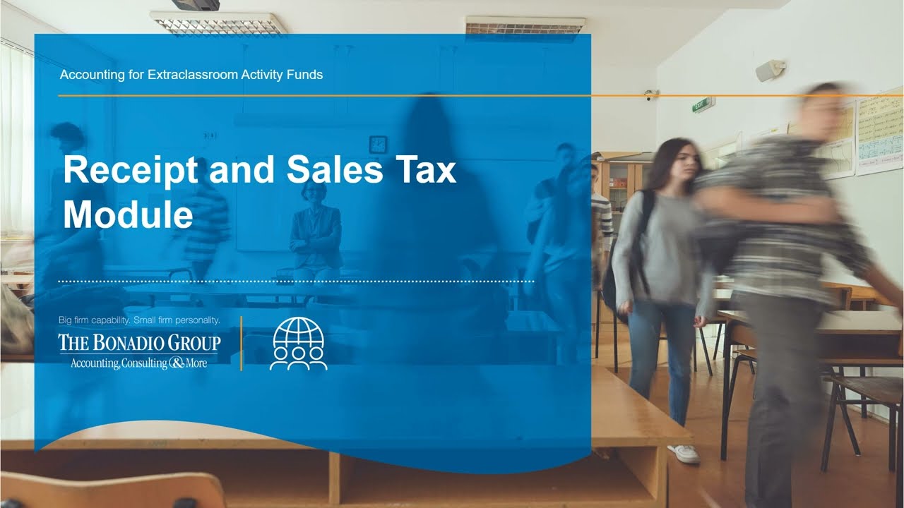 ECA - Receipts and Sales Tax Module