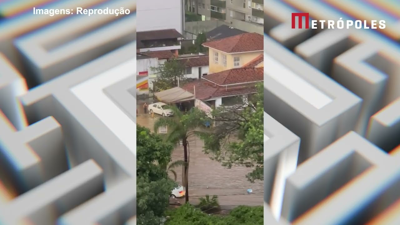 Chuva forte causa alagamentos em BH nesta quarta (8/4)
