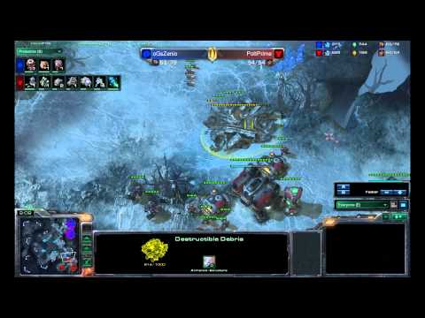 (HD) g2 PoltPrime vs oGsZenio crevasse Starcraft 2