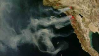 preview picture of video 'NASA Satellite Images of California Wildfires: 10/25 Update'