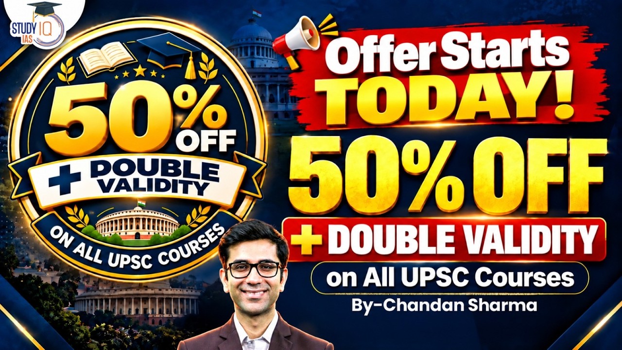 UPSC Courses 50 Percent Off and Double Validity 2026