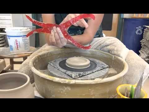Lid for Jar on Pottery Wheel
