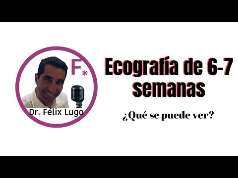 🤰🏽Ecografia 2D 3D embarazo 6 a 7 semanas⭐ ✅Dr. Felix Lugo 🥇😀
