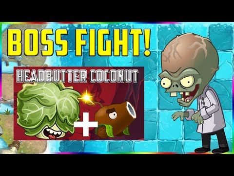 HEADBUTTER COCONUT LETTUCE vs Super Fast ZOMBIES & 10 ZOMBOTS