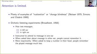 Lecture 14: Limited Attention