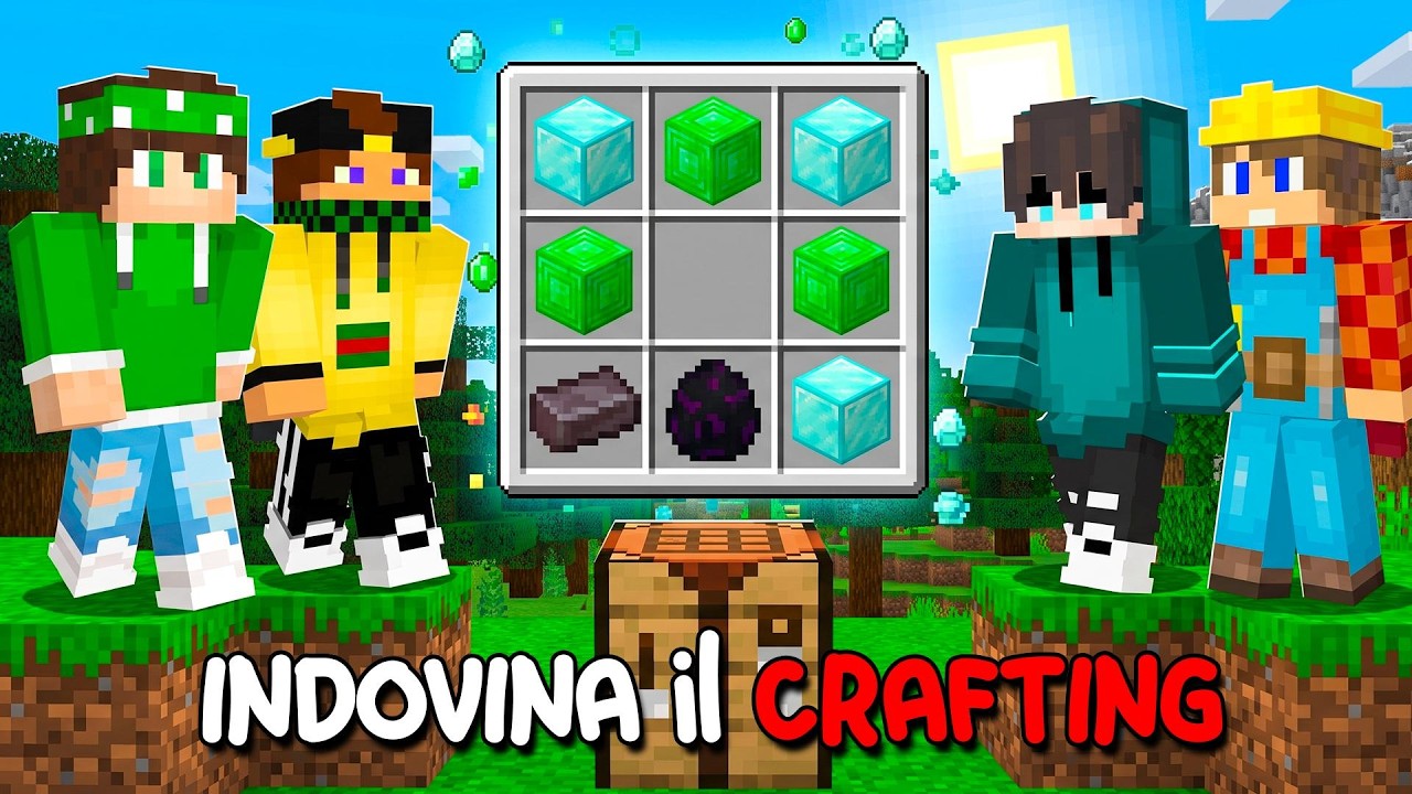 INDOVINA IL CRAFTING SU MINECRAFT @nico e @marcy VS @baddi @mark