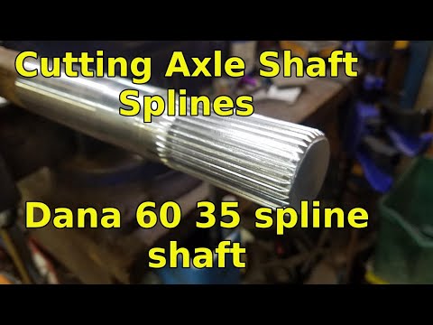 Kingpin Dana 60 for a CJ7 Part 11: Splining the axle shaft