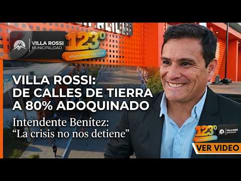 VILLA ROSSI 123 AÑOS: DESFILE HISTÓRICO, ADOQUINES Y LA EMOCIÓN DEL INTENDENTE ELVIO BENÍTEZ