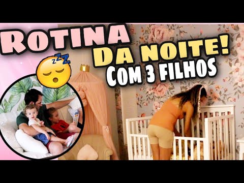 ROTINA da NOITE com 3 FILHOS nos ESTADOS UNIDOS!