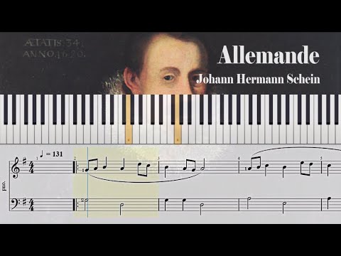 Allemande - Johann Hermann Schein | Sheet Music for Piano