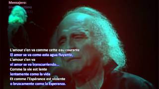 Léo Ferré traducido ► Sous le pont Mirabeau