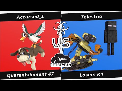 Quarantainment 47 Losers R4 - Accursed_1 (Duck Hunt) Vs. Telestrio (ROB, Steve) - SSBU