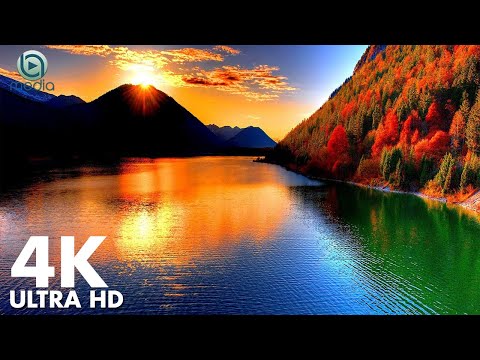 FLYING OVER NATURESCAPE (4K UHD) - Relaxing Music Along With Beautiful Nature Videos - 4K Video
