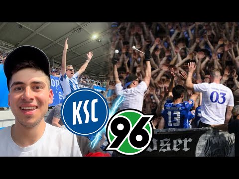 Lars Stindl in der Kurve🥺 | 3 Spieler BEENDEN IHRE KARRIERE🔵⚪️ | KSC vs HANNOVER 96 | Stadionvlog