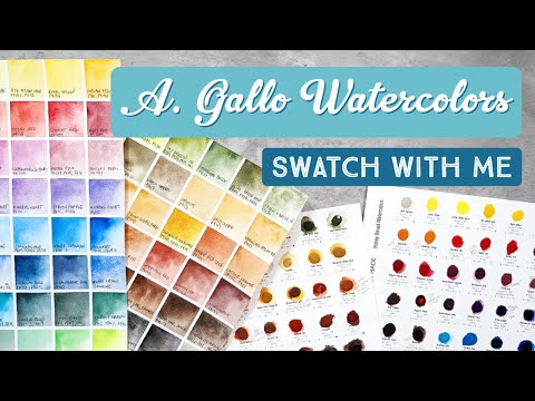 Swatch With Me: A. Gallo Watercolors