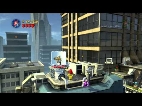 Lego Marvel Super Heroes: Level 2 Times Square Off - Free Play - All Collectables