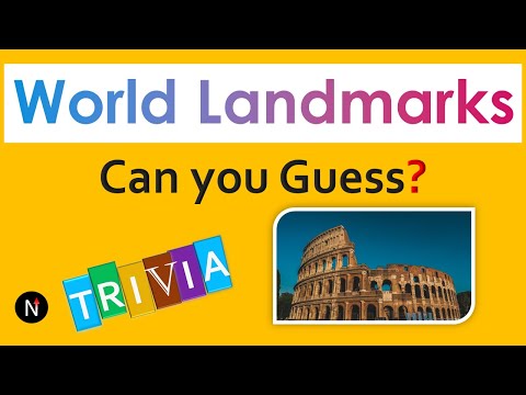 World Landmarks : Can you Guess? - Trivia/Quiz
