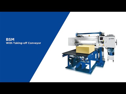 BSM Horizontal cutting machine with taking-off conveyor - EN/DE