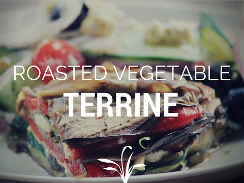 How to make a Roasted Vegetable Terrine (Crustless Layered Veggie Pie) ~ Cooking with Mira