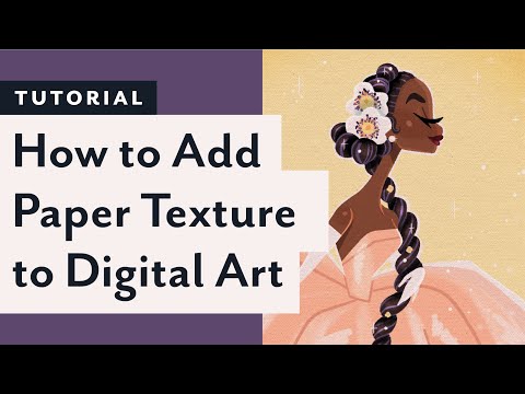 Making Digital Art Feel REAL: How to add paper texture to your digital art (it's super easy!)