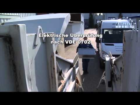 Ablauf UVV-Prüfung für Müllpressen/Abfallpessen Langversion