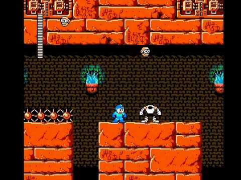 Mega Man 4 - Pharaoh Man's Stage (pacifist run, no damage)