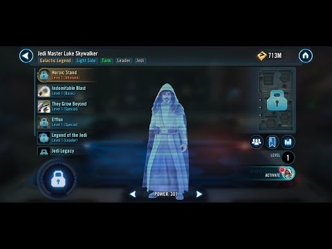 Unlocking Jedi Master Luke Skywalker!