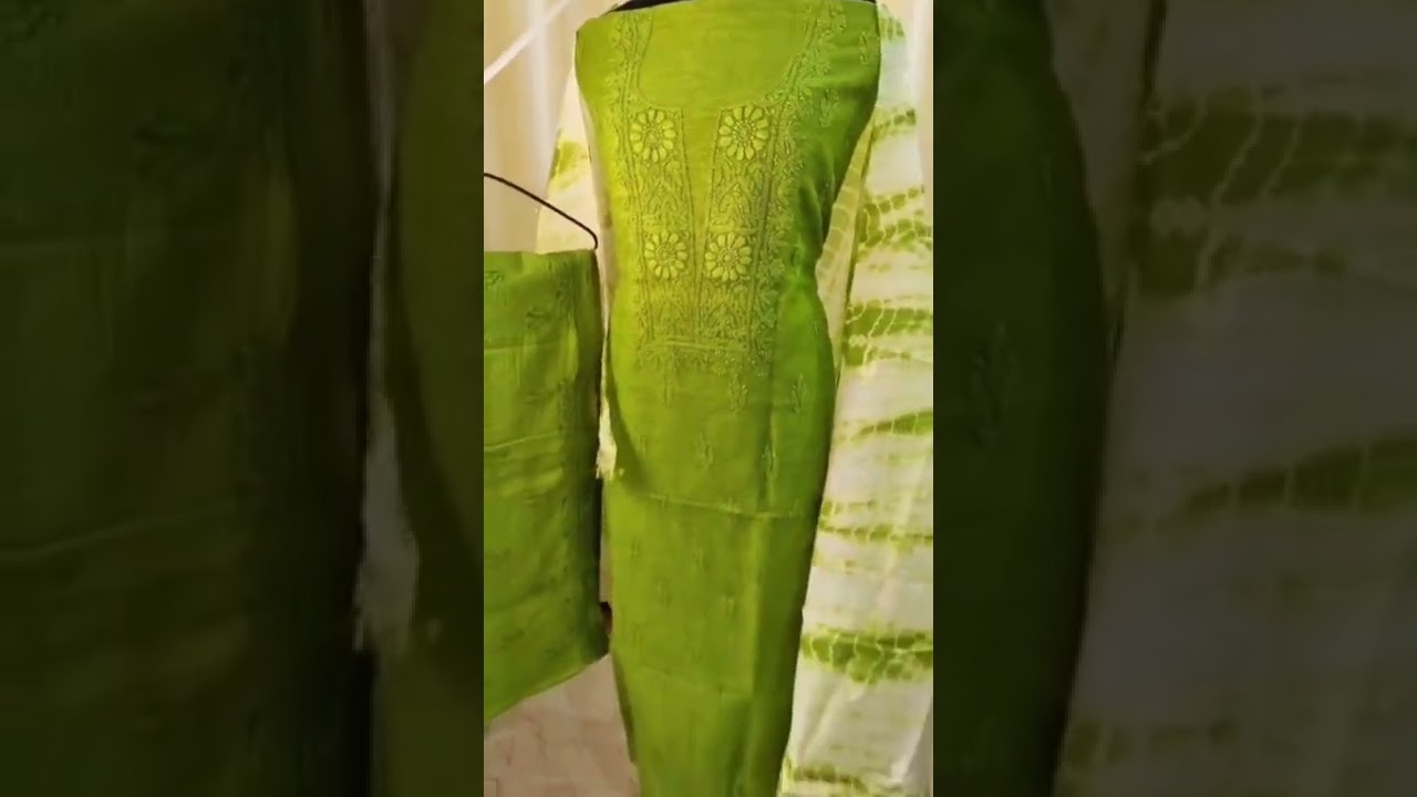 Beautiful Kota Doria chikankari suit