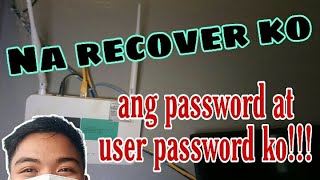 How to recover wifi password and user password  in converge 2020 model