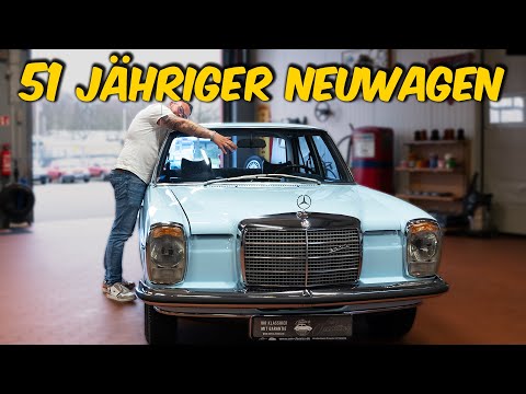 Mercedes Strich 8 Liebe! Patrick kann seine Emotionen bei diesem W115 nicht zurückhalten!