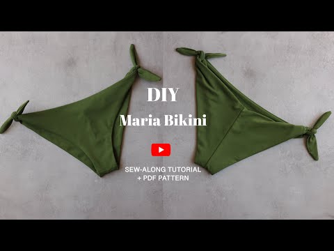 Maria Bikini | DIY Side Tie Brazilian Cut Bikini Bottoms | Beginner-Friendly Sewing Pattern