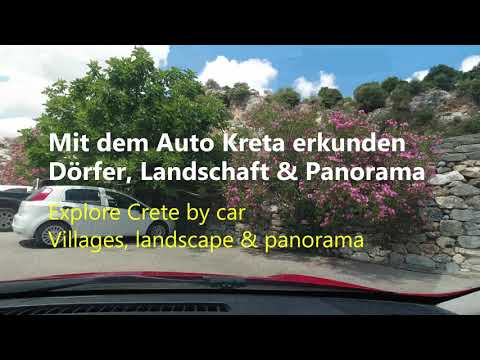 Kreta 2021: Mit dem Auto auf Kreta unterwegs / Traveling by car in Crete