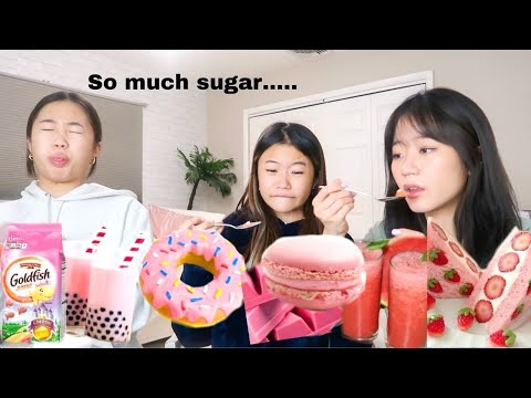 we only ate PINK foods for 24 HOURS!!!!