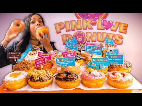 Trying 25 Of The Best Donuts In Miami | Pink Love Donuts & More