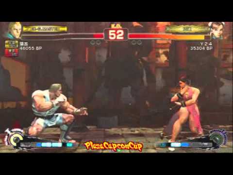 SSF4 AE: Nekojita (Abel) vs Y24 (Chun-Li) - Plaza Capcom Cup (Blocks)