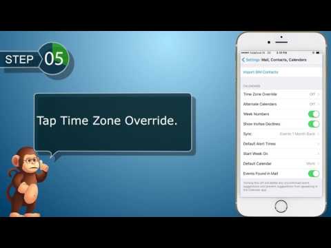 How to choose your default calendar and time zone Apple  iPhone  smart phones user guide support