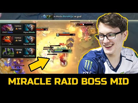 NIGMA.MIRACLE DESTROYING PROS IN RANK - 100% RAID BOSS MAGNUS DOTA 2