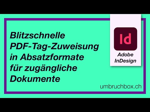 InDesign | Blitzschnelle PDF-Tag-Zuweisung in Absatzformate für zugängliche Dokumente