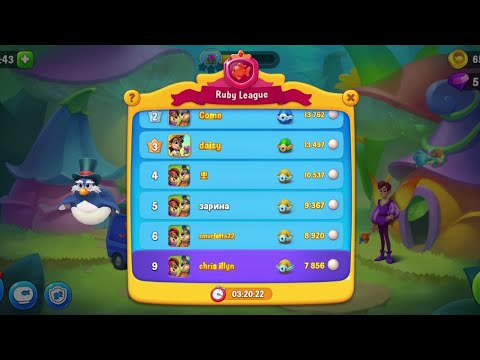 @Fishdom Win Strikes Level 6254 - 6255, Got Temporary 9th Rank in Ruby League