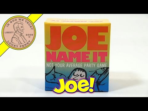 How To Play The Game Joe Name It - Not Your Average Party Game