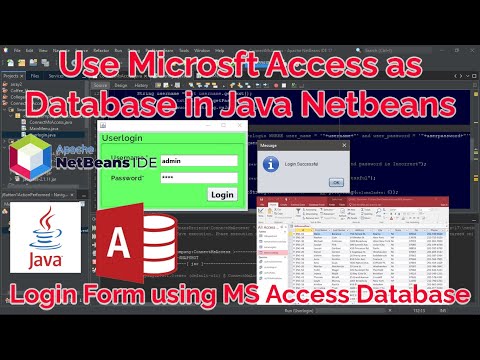 Java Login Form Using Microsoft Access Database