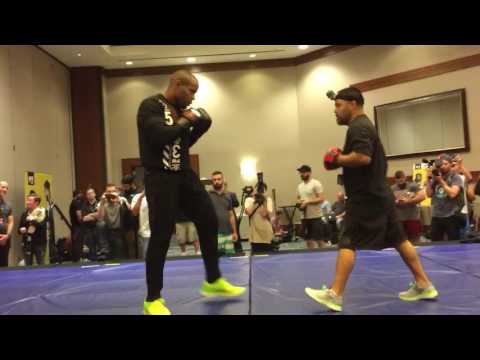 UFC Light Heavyweight Champion Daniel "DC" Cormier UFC 192 open workout