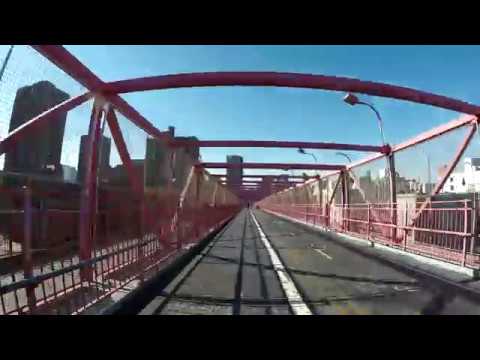 ⁴ᴷ Timelapse Walking the Williamsburg Bridge to Manhattan from Brooklyn