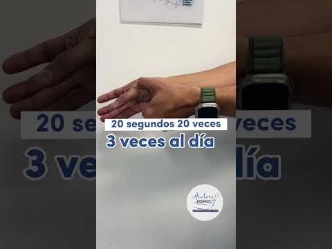 Ejercicios para tendinitis de pulgar o tenosinovitis de De Quervain
