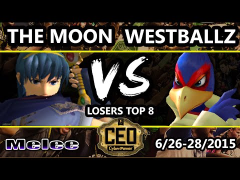 CEO 2015 - Westballz (Falco) Vs. CT | The Moon (Marth) SSBM Losers Top 8 - Smash Melee