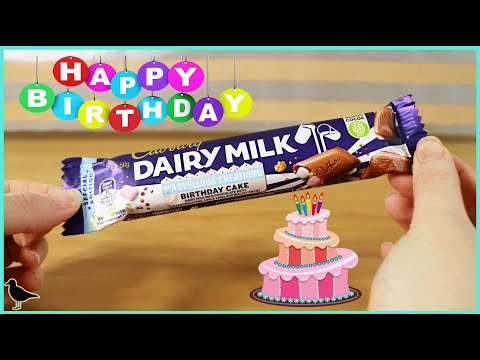 Cadbury Dairy Milk Marvellous Creations Birthday Cake Chocolate Tasting & Review | Birdew Reviews