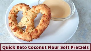 Quick Keto Coconut Flour Soft Pretzels (Nut Free Gluten Free And No Yeast)