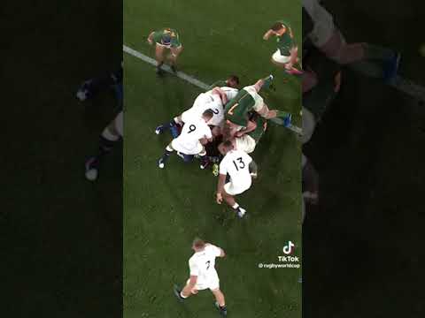 The greatest defensive set in Rugby history South Africa vs England Rugby World Cup final 2019
